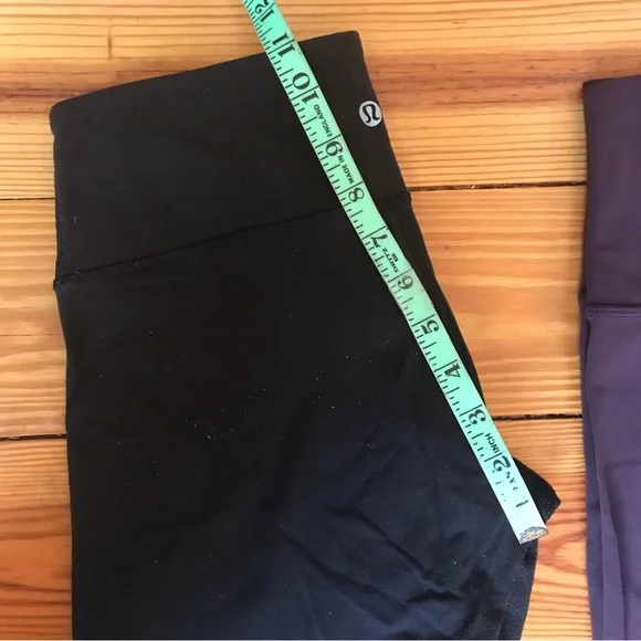 Lululemon Athletica Purple and Black Leggings, EUC, 6 - Picture 7 of 12